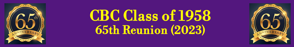 CBC  Banner Logo for 65th Reunion (2023webpage