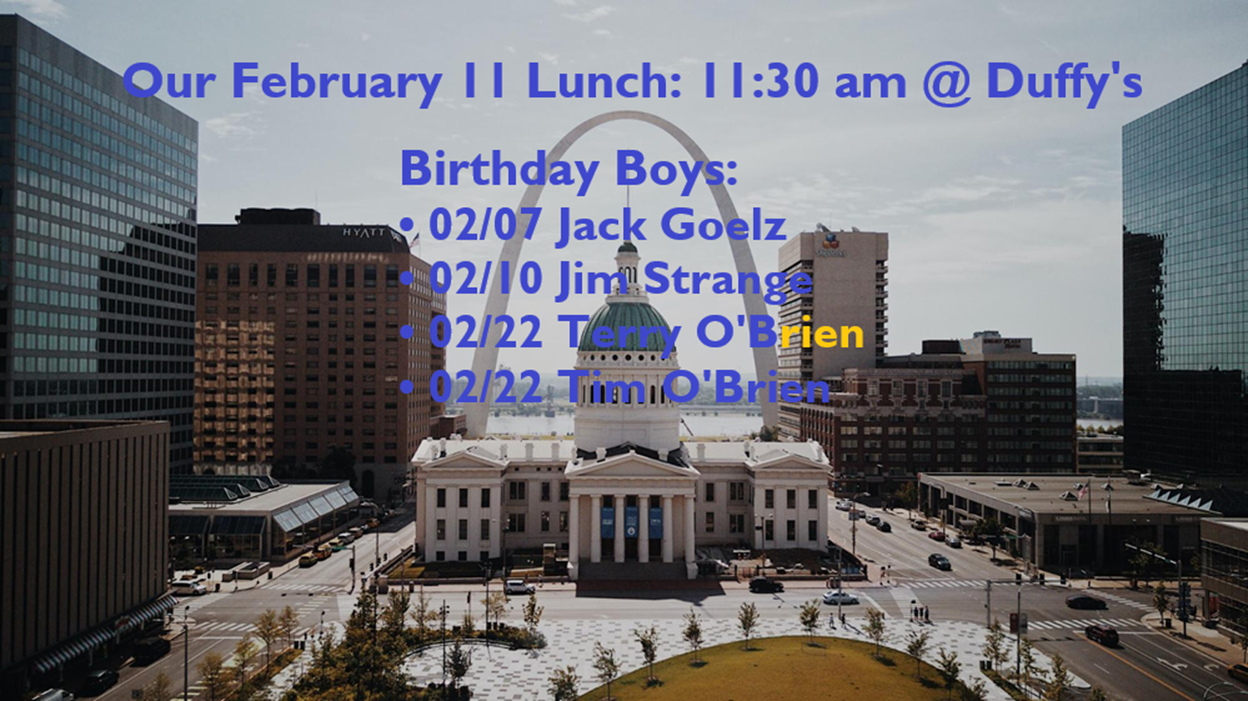 Image: February Lunch & Birthdays